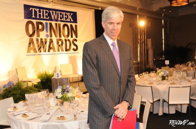 Meet the Press moderator David Gregory served as the evening's host for The Week Magazine's 2011 Opinion Awards.